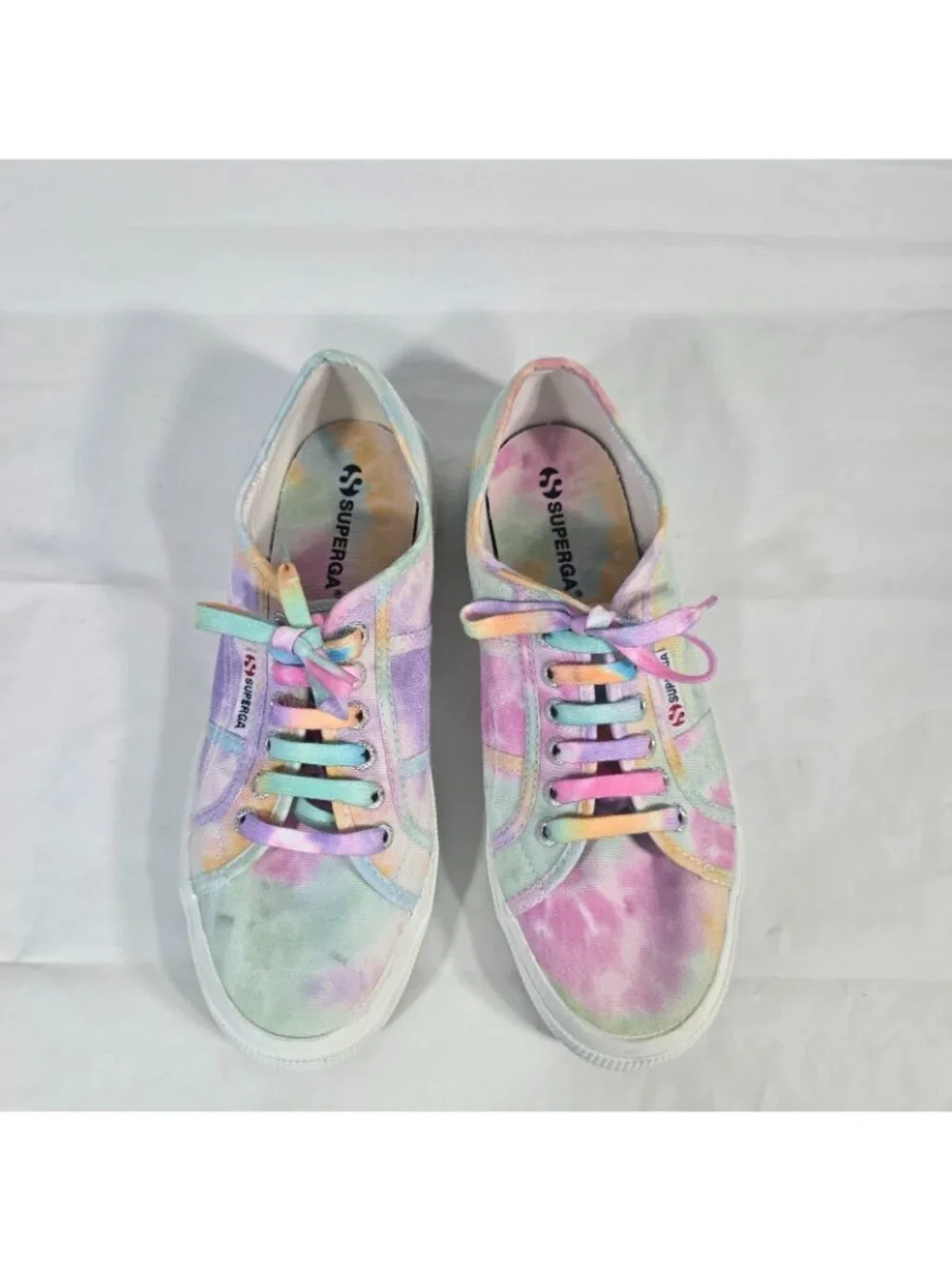 Superga Sneakers Tie Dye Sneakers Rainbow Pastel Women Size 8.5 Casual